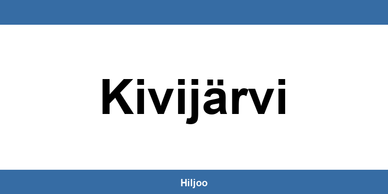 Matkahuolto aukioloajat alueella Kivijärvi
